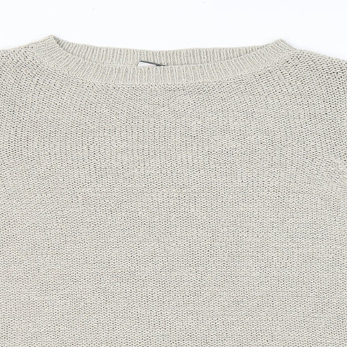 Street One Womens Beige Round Neck Nylon Pullover Jumper Size 12