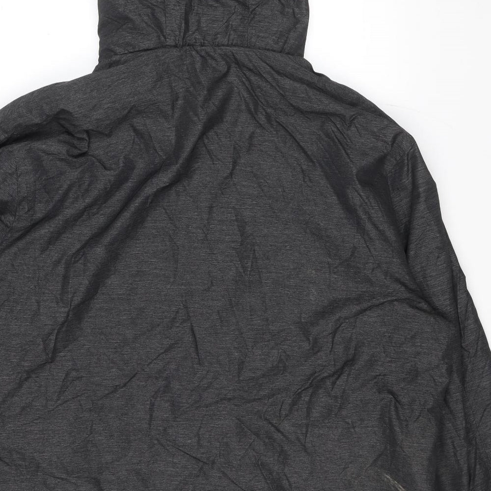 TU Mens Grey Rain Coat Coat Size XL Zip