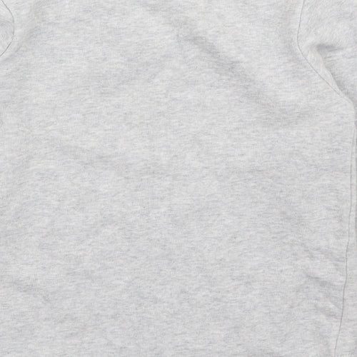 F&F Girls Grey Cotton Henley Sweatshirt Size 6-7 Years - TEAM UNICORN