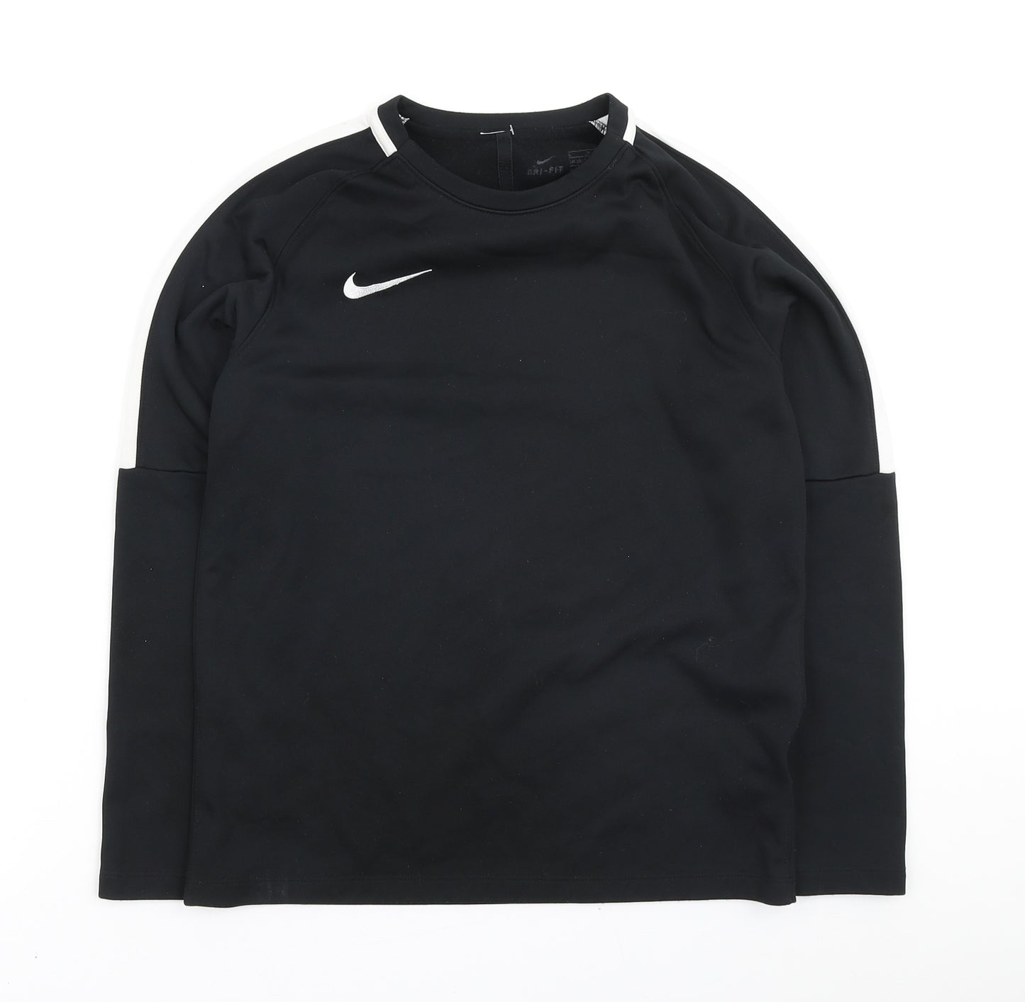 Nike Boys Black Polyester Pullover Sweatshirt Size 12-13 Years - Unisex