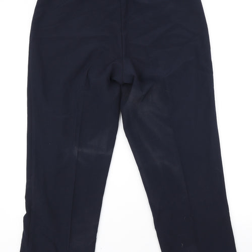 Sarah Hamilton Womens Blue Polyester Sweatpants Trousers Size 14 L27.5 in Regular