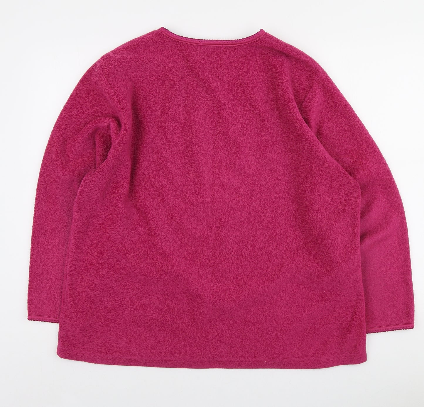 Design Essentials Womens Pink Polyester Pullover Sweatshirt Size XL