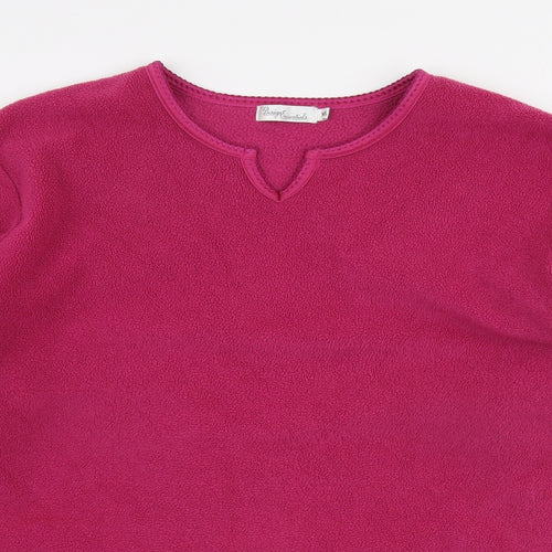 Design Essentials Womens Pink Polyester Pullover Sweatshirt Size XL