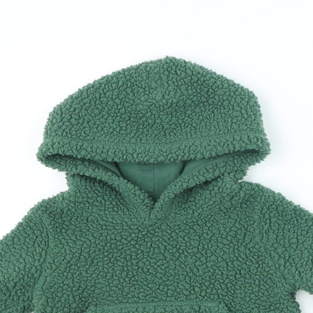 Gap Boys Green Polyester Pullover Jumper Size 3-6 Months - Hood