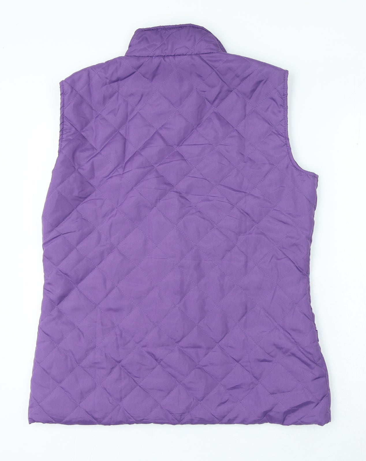 Anne de lancay Womens Purple Gilet Jacket Size M Zip