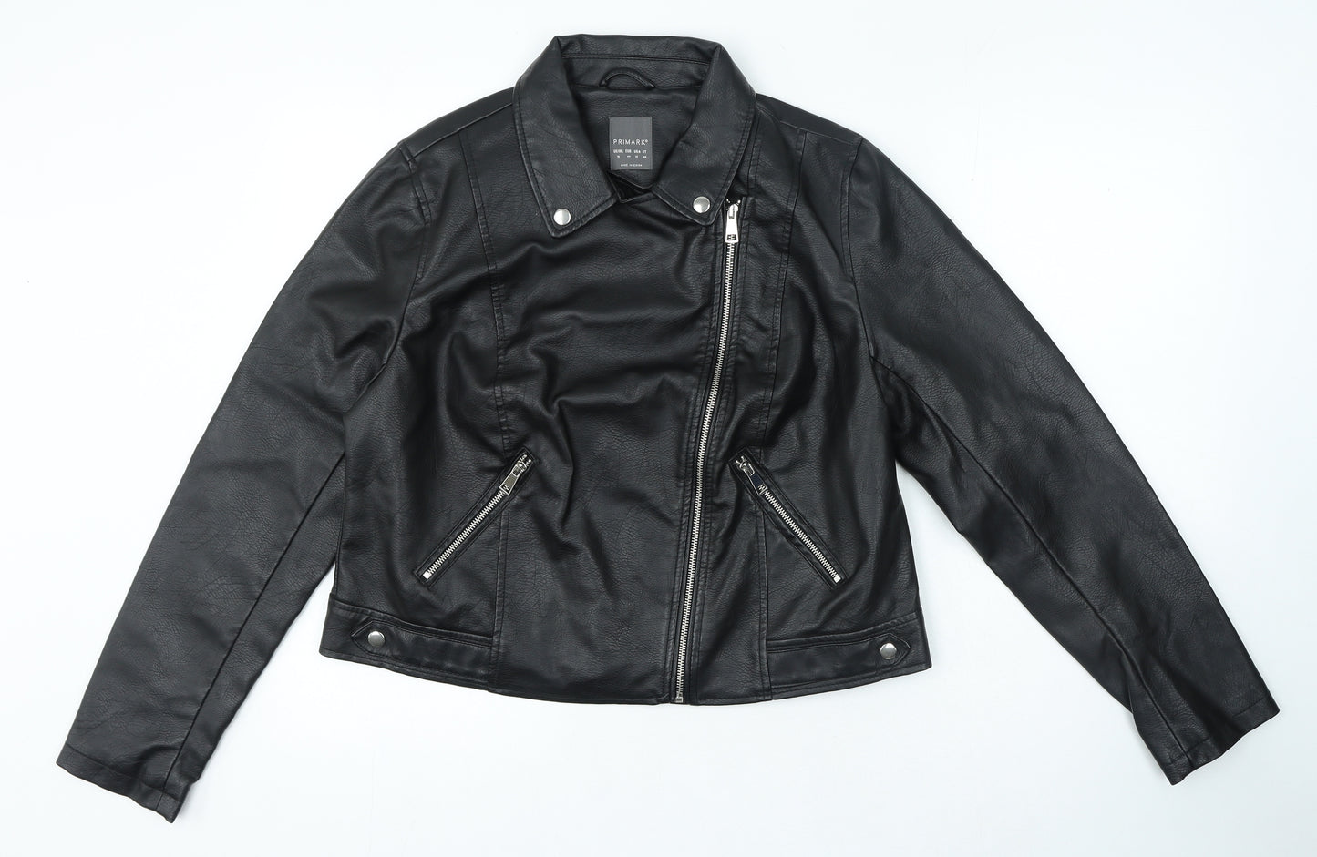 Primark Womens Black Jacket Size 16 Zip