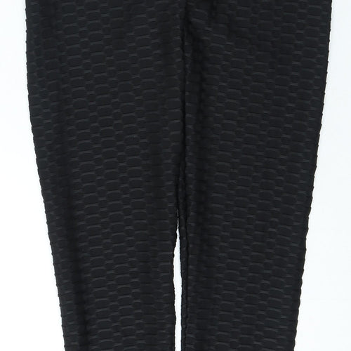 Miso Womens Black Polyester Jogger Leggings Size 10 L27 in