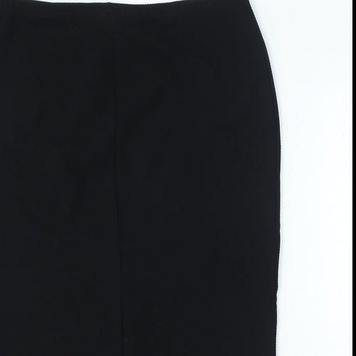 Papaya Womens Black Polyester Straight & Pencil Skirt Size 16