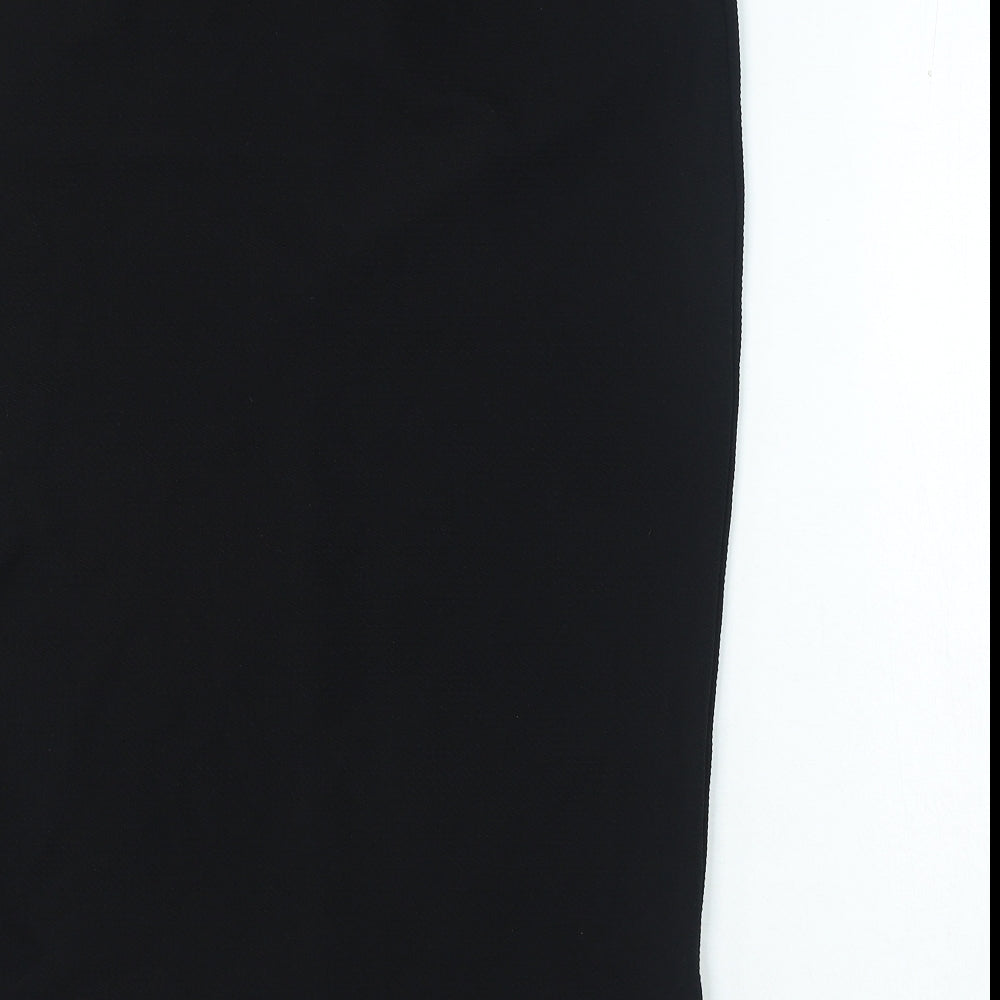 Papaya Womens Black Polyester Straight & Pencil Skirt Size 16