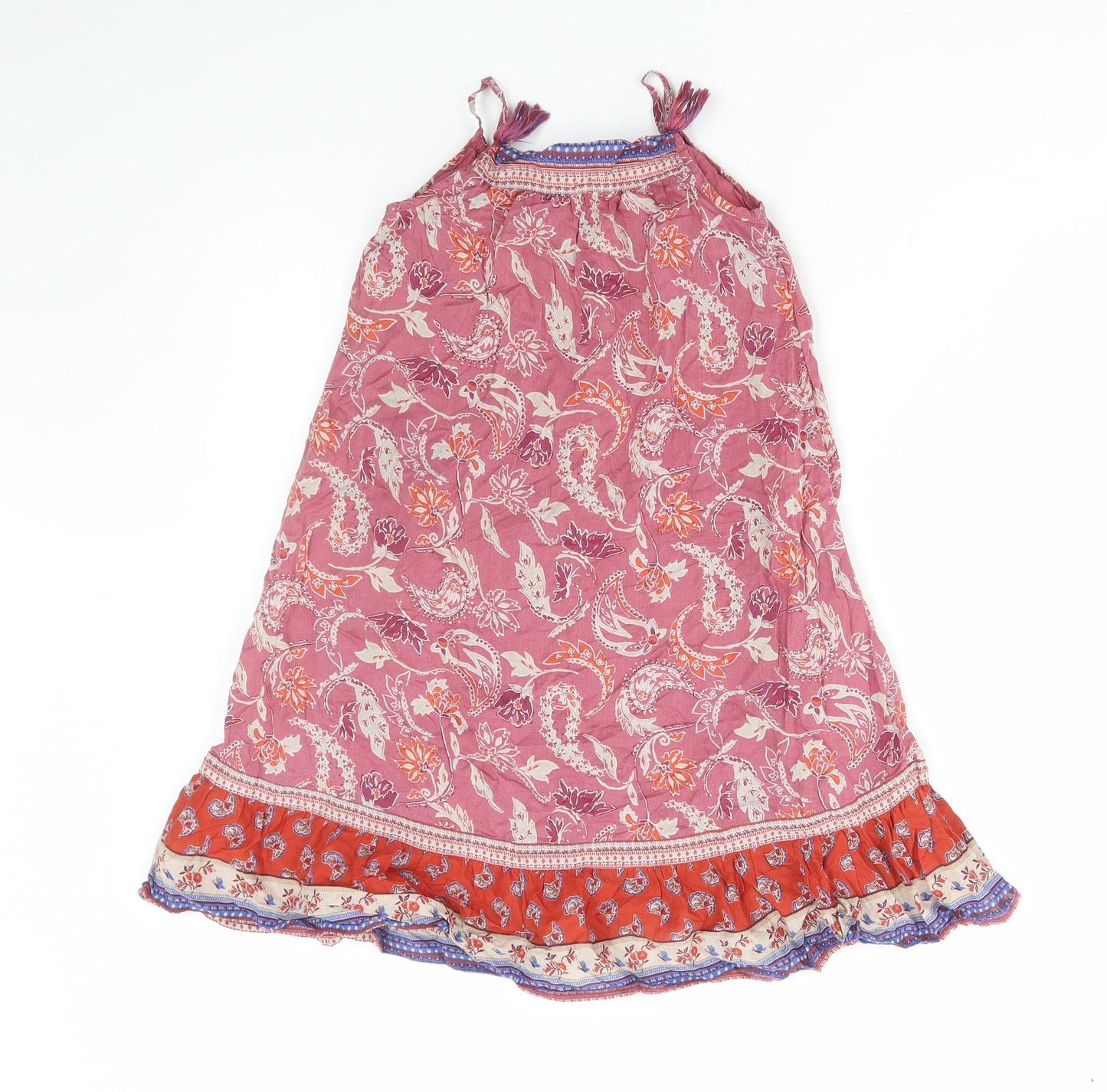 NEXT Girls Multicoloured Paisley Cotton A-Line Size 4-5 Years Round Neck Pullover