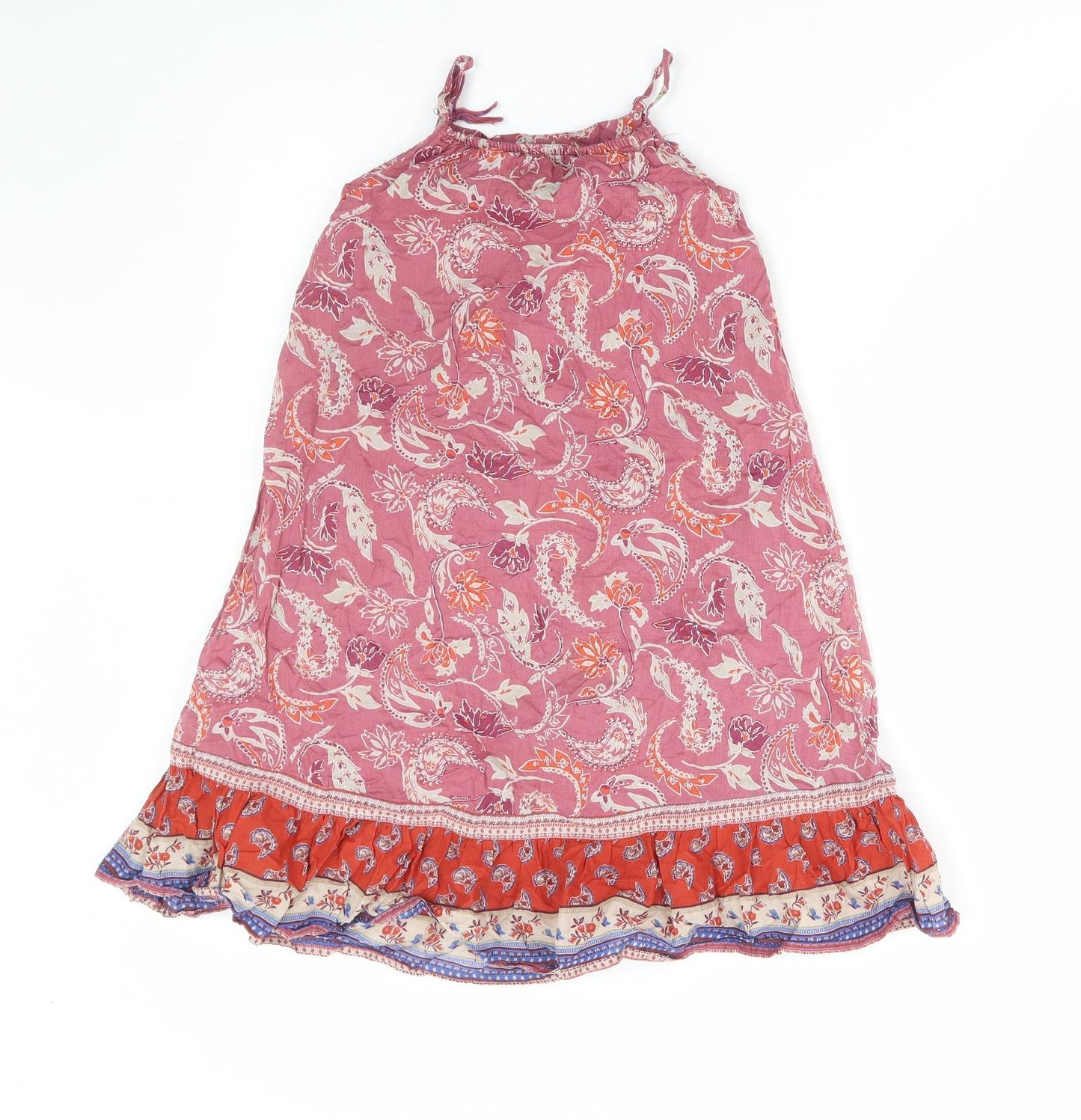 NEXT Girls Multicoloured Paisley Cotton A-Line Size 4-5 Years Round Neck Pullover