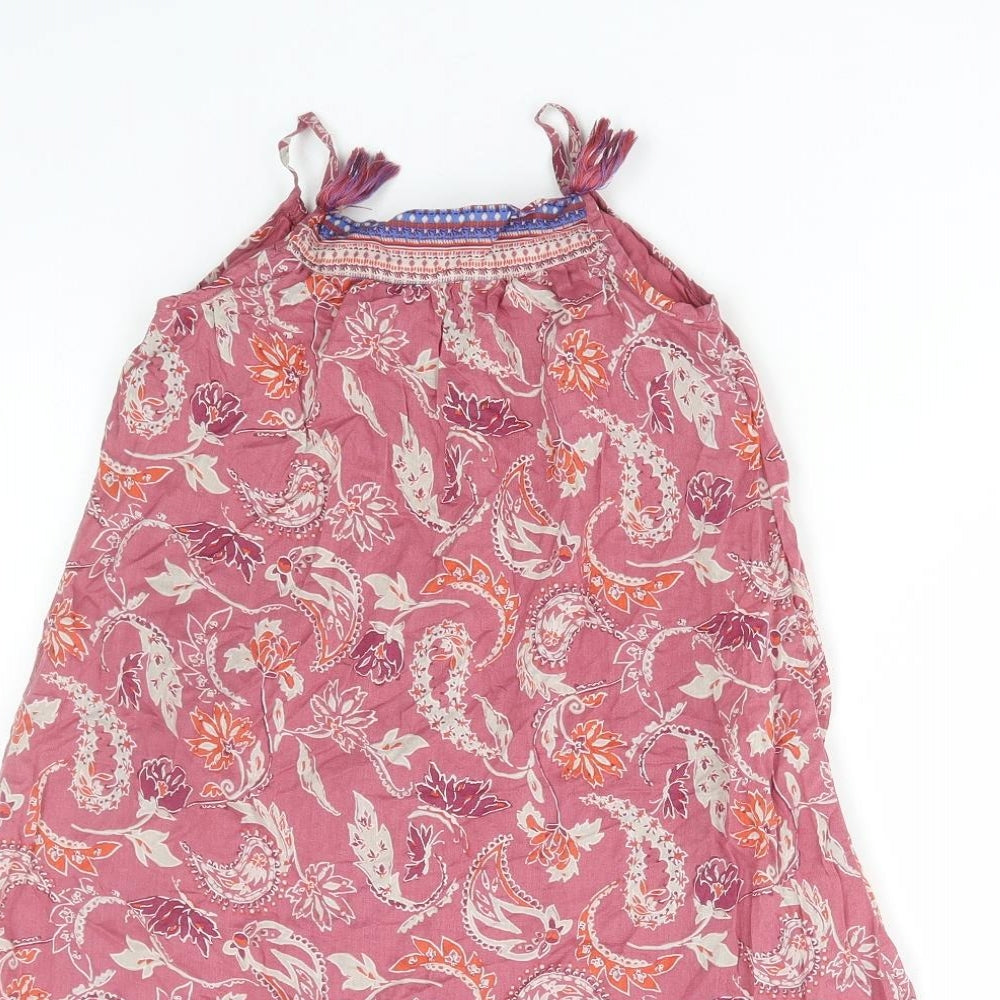 NEXT Girls Multicoloured Paisley Cotton A-Line Size 4-5 Years Round Neck Pullover