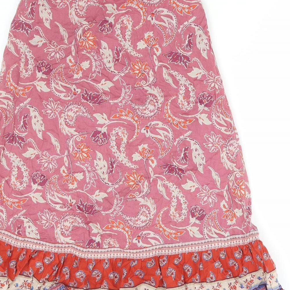 NEXT Girls Multicoloured Paisley Cotton A-Line Size 4-5 Years Round Neck Pullover