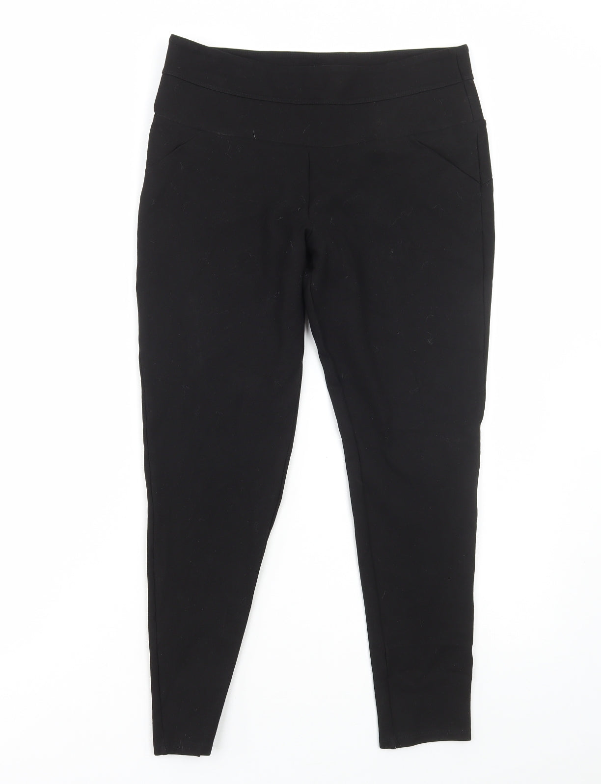F&F Womens Black Viscose Jegging Leggings Size 14 L30 in