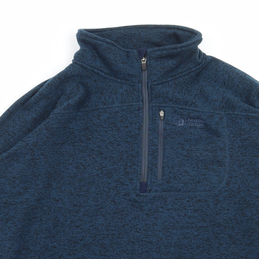 North Ridge Mens Blue Polyester Pullover Sweatshirt Size XL