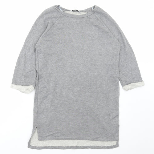 TU Womens Grey Viscose Pullover Sweatshirt Size 8 Pullover
