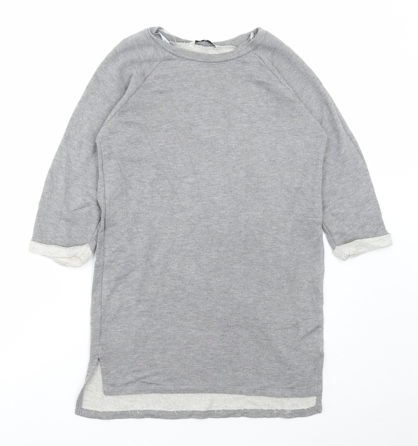 TU Womens Grey Viscose Pullover Sweatshirt Size 8 Pullover