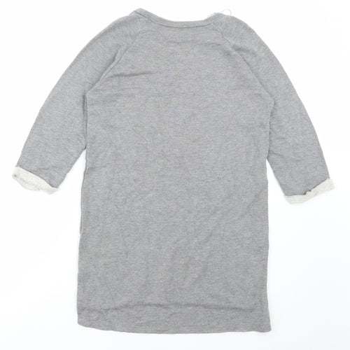 TU Womens Grey Viscose Pullover Sweatshirt Size 8 Pullover
