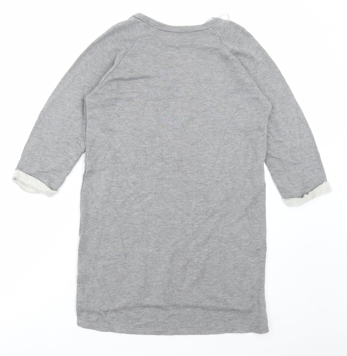 TU Womens Grey Viscose Pullover Sweatshirt Size 8 Pullover