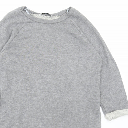 TU Womens Grey Viscose Pullover Sweatshirt Size 8 Pullover