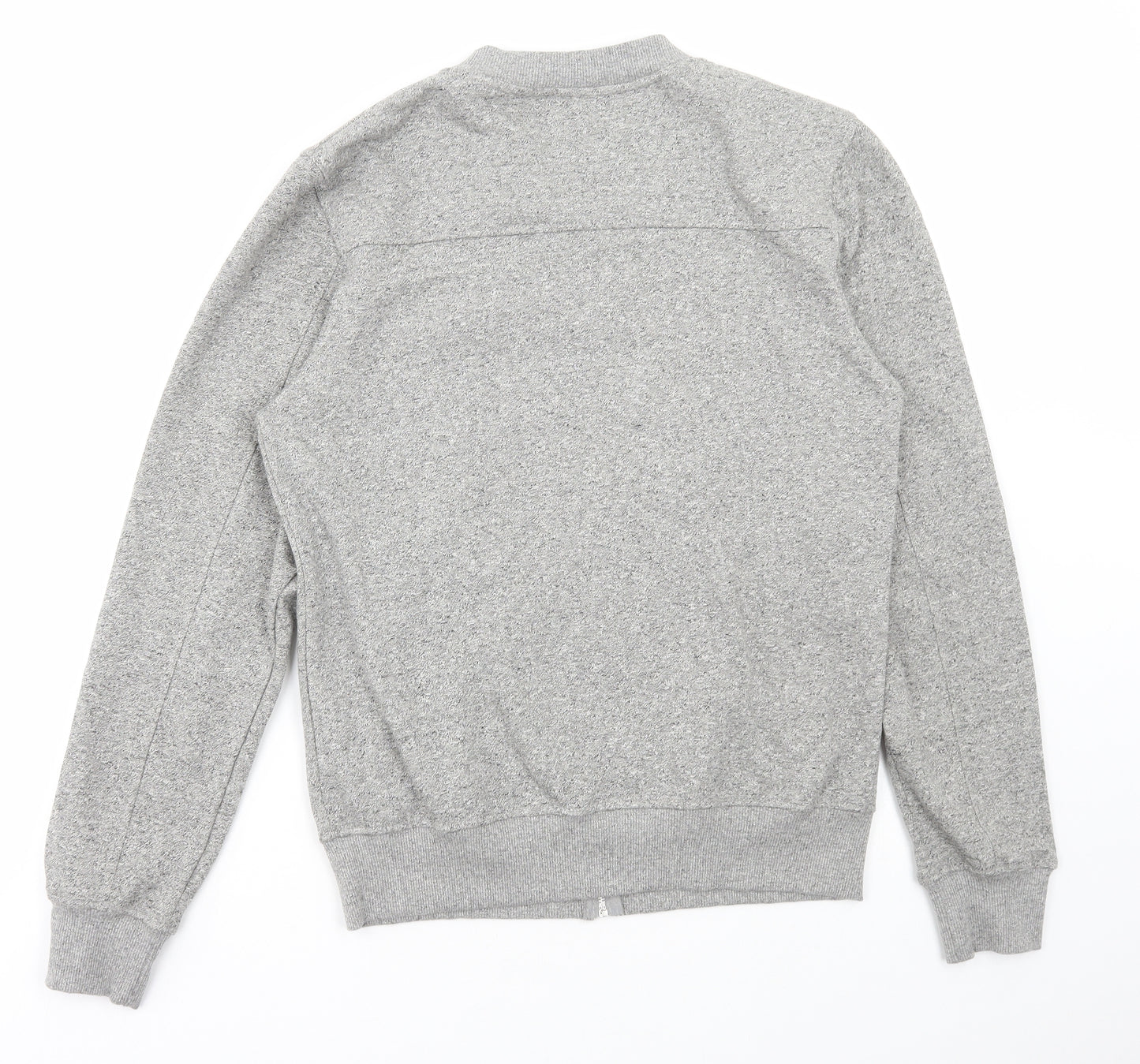 Cedar Wood State Mens Grey Cotton Full Zip Sweatshirt Size M