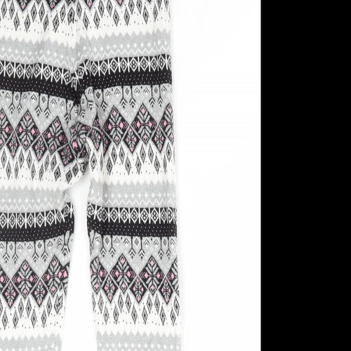 Primark Girls Grey Fair Isle Viscose Jegging Trousers Size 13-14 Years Regular Pullover - Leggings