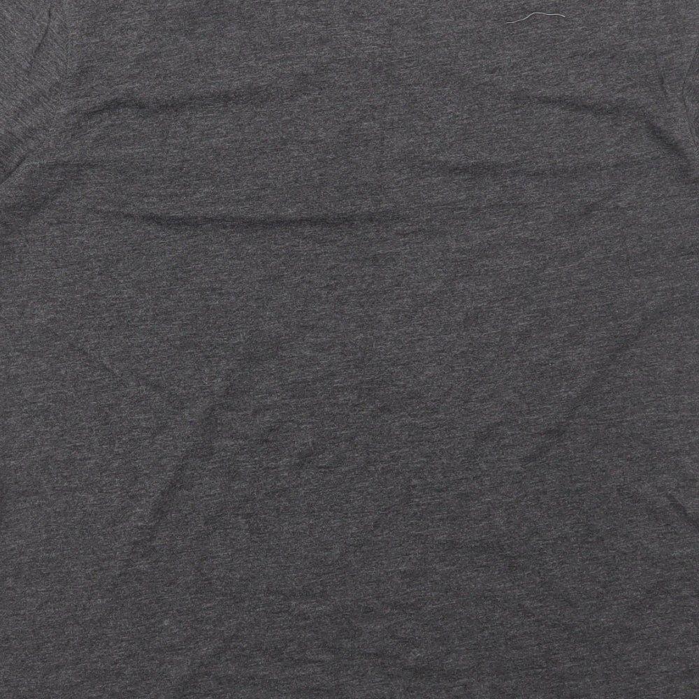Primark Womens Grey Cotton Basic T-Shirt Size 14 Round Neck - Freedom