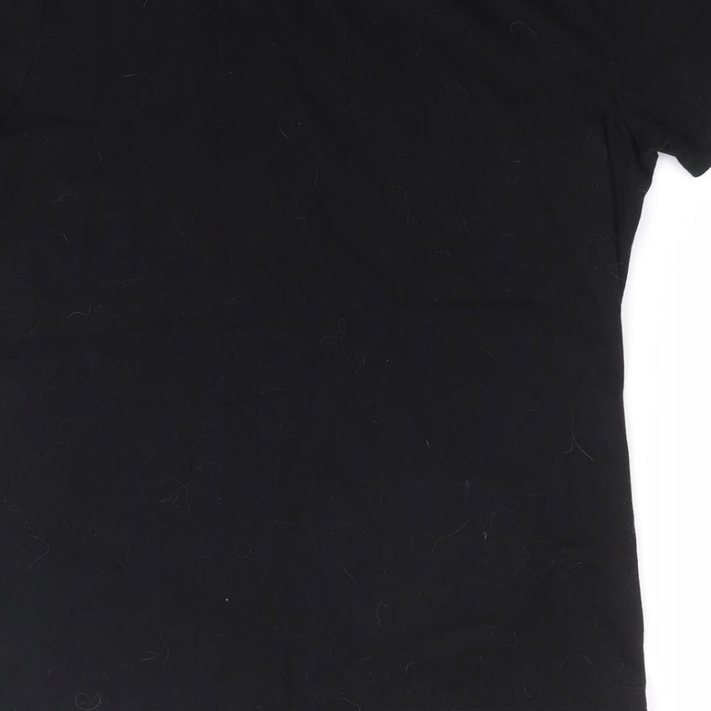 Primark Boys Black 100% Cotton Basic T-Shirt Size 13-14 Years Round Neck Pullover - Brooklyn Nets