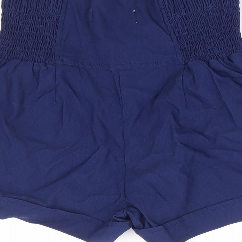Urban Bliss Womens Blue Viscose Sailor Shorts Size 8 L5 in Regular Zip