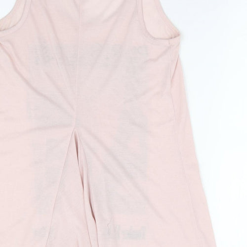 BHS Womens Pink Polyester Basic Tank Size 12 Scoop Neck - Paris