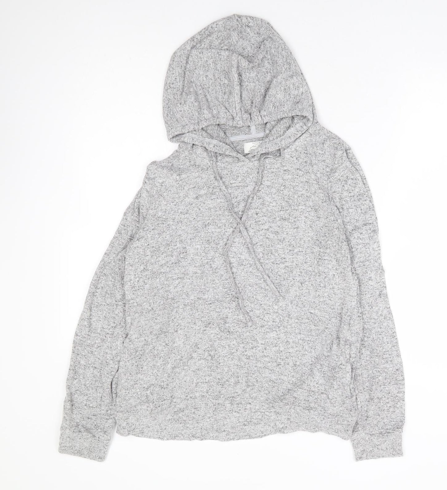 Fatface Womens Grey Viscose Pullover Hoodie Size 8 Pullover - Lounge Top