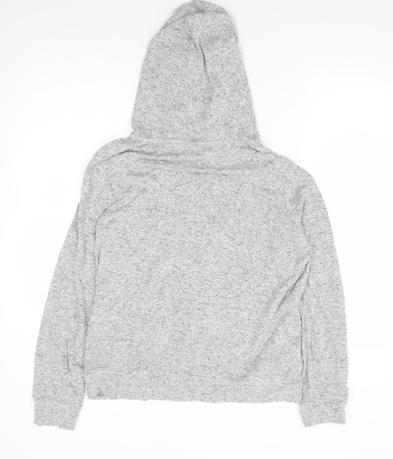 Fatface Womens Grey Viscose Pullover Hoodie Size 8 Pullover - Lounge Top