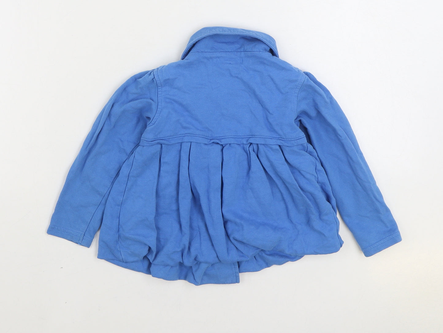 Marks and Spencer Girls Blue Jacket Size 2-3 Years Button