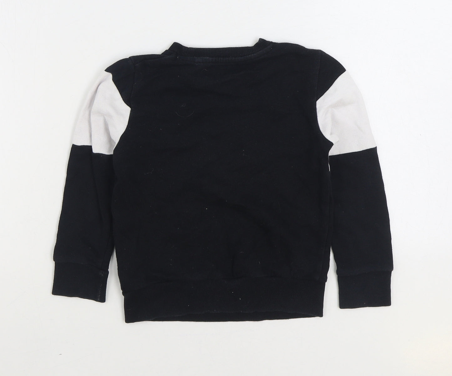 NEXT Boys Black Plaid 100% Cotton Pullover Sweatshirt Size 4 Years Pullover