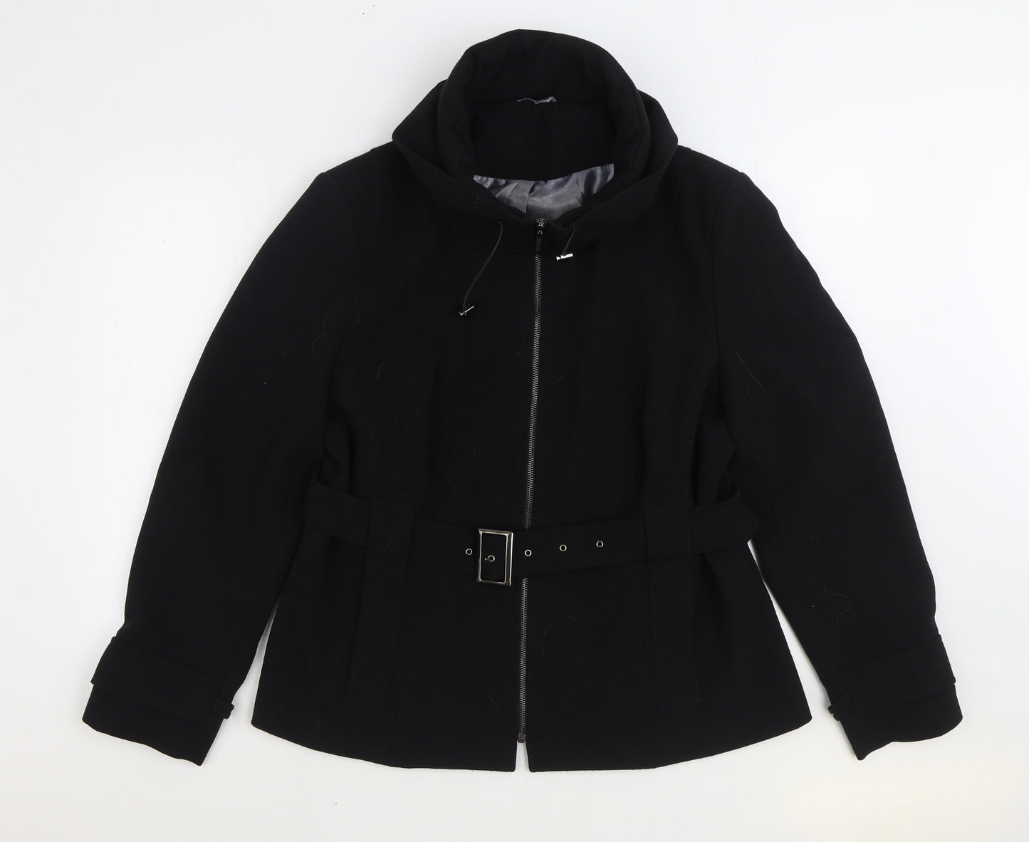 Principles Womens Black Jacket Size 18 Zip