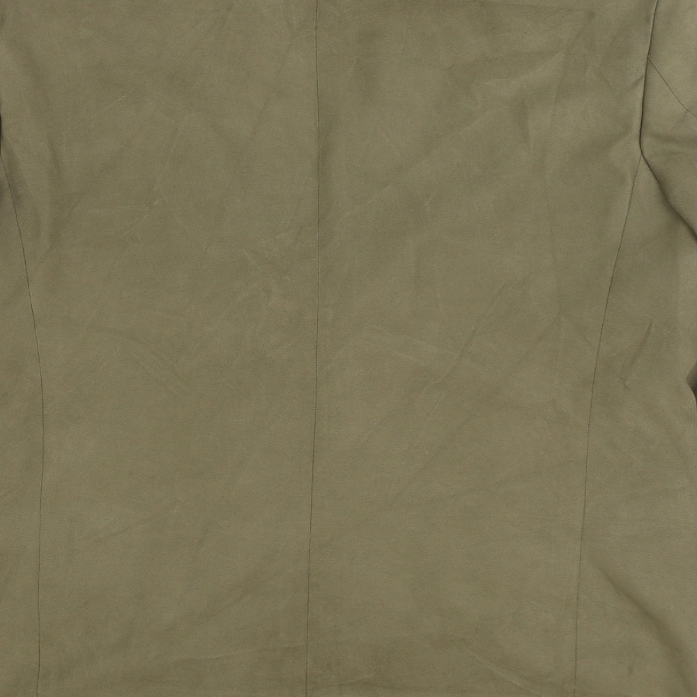 Preworn Mens Beige Polyester Jacket Suit Jacket Size 44