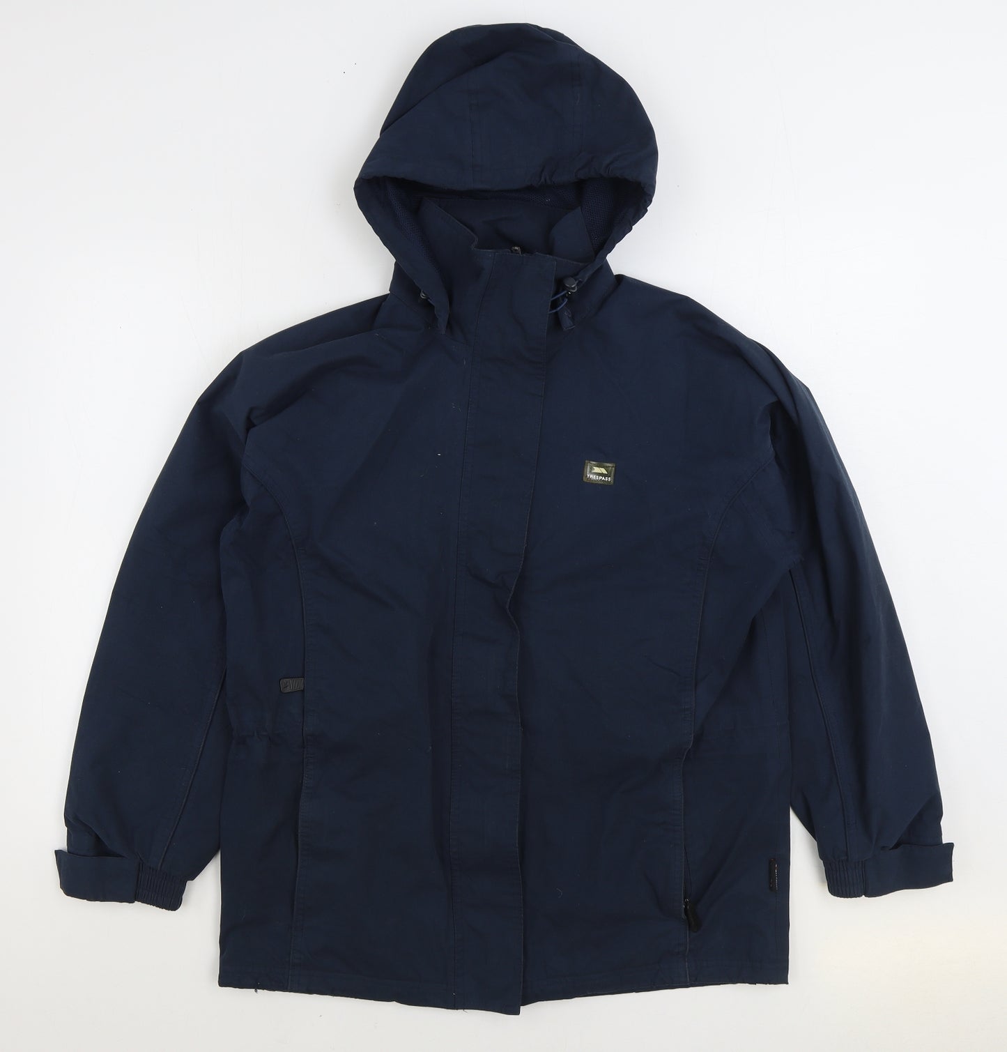 Trespass Mens Blue Rain Coat Coat Size S Zip