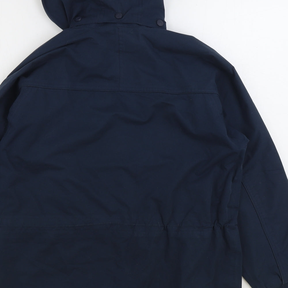 Trespass Mens Blue Rain Coat Coat Size S Zip