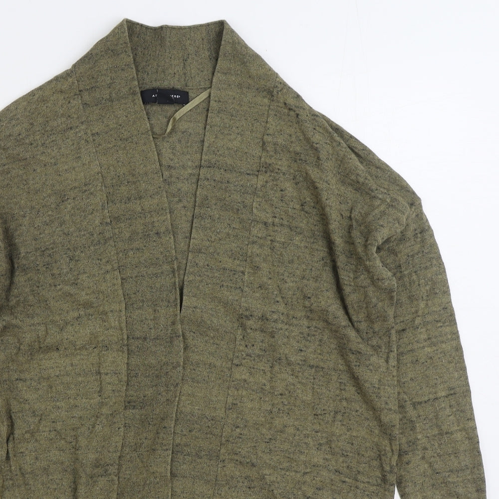 Atmosphere Womens Green V-Neck Acrylic Cardigan Jumper Size 8