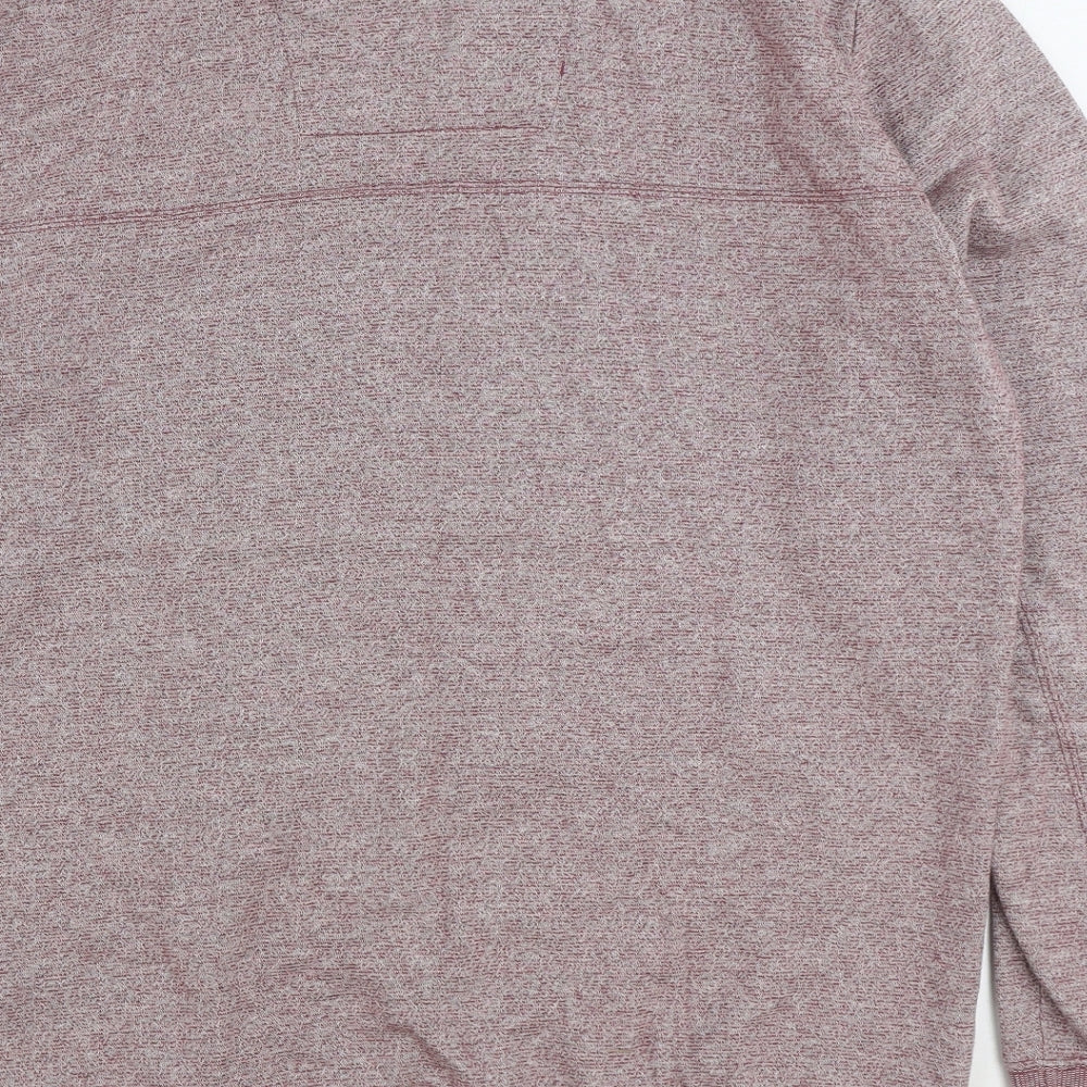 Croxley Mens Pink Cotton Pullover Sweatshirt Size L