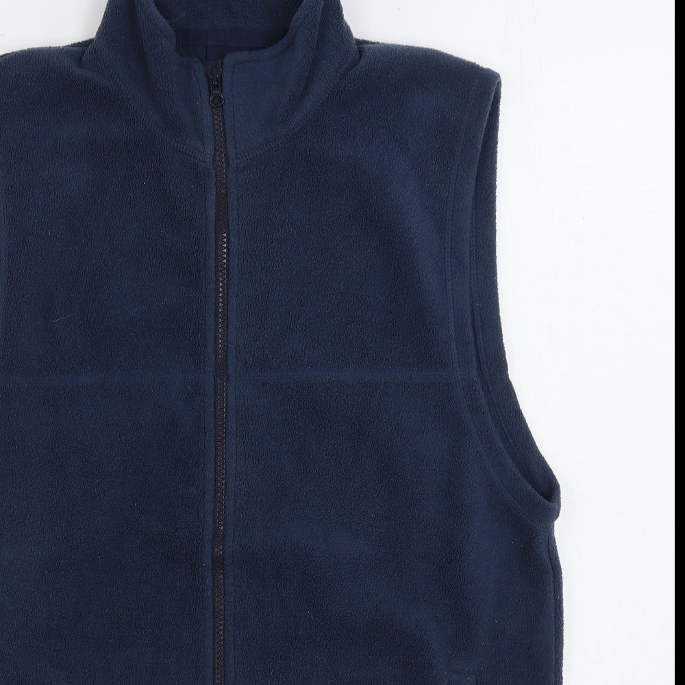Cotton Traders Mens Blue Gilet Jacket Size M Zip