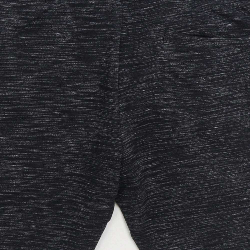 NEXT Mens Black Cotton Sweat Shorts Size L Regular Drawstring