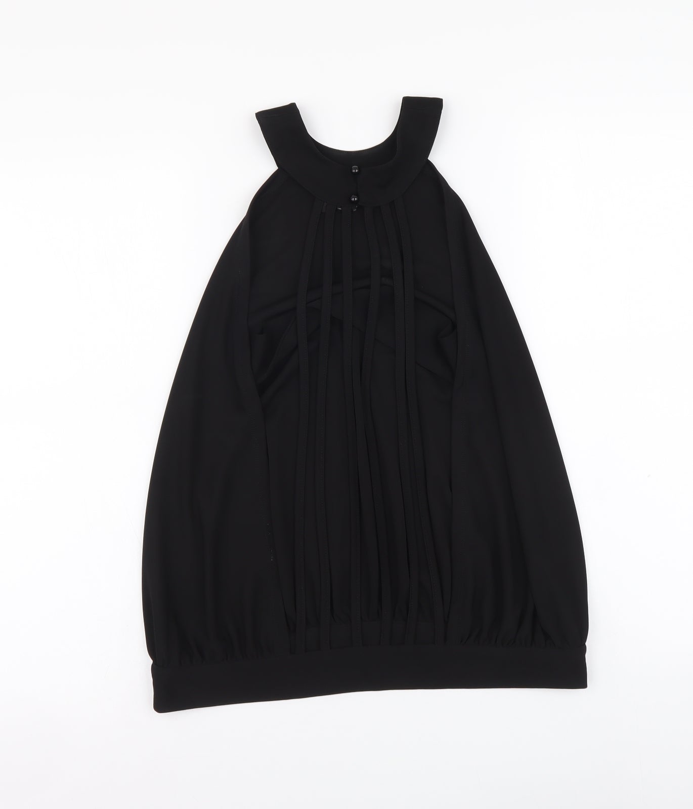 Dorothy Perkins Womens Black Polyester Basic Blouse Size S Halter