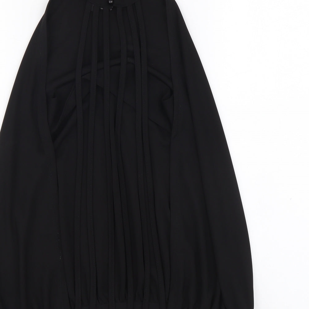 Dorothy Perkins Womens Black Polyester Basic Blouse Size S Halter