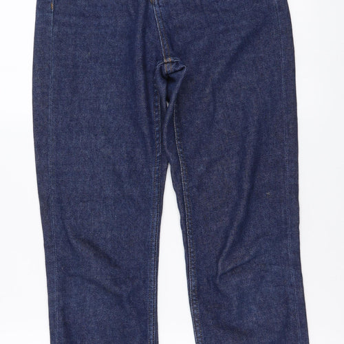 Topshop Womens Blue Cotton Mom Jeans Size 25 in L30 in Regular Button