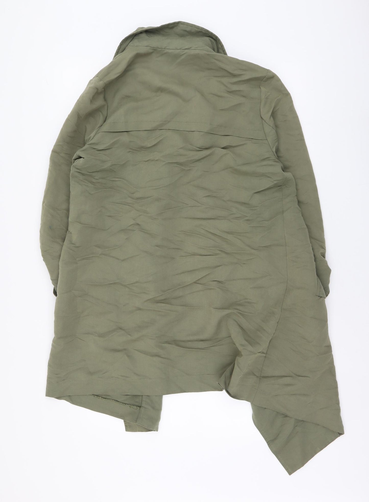 New Look Womens Green Jacket Size 12 Hook & Eye