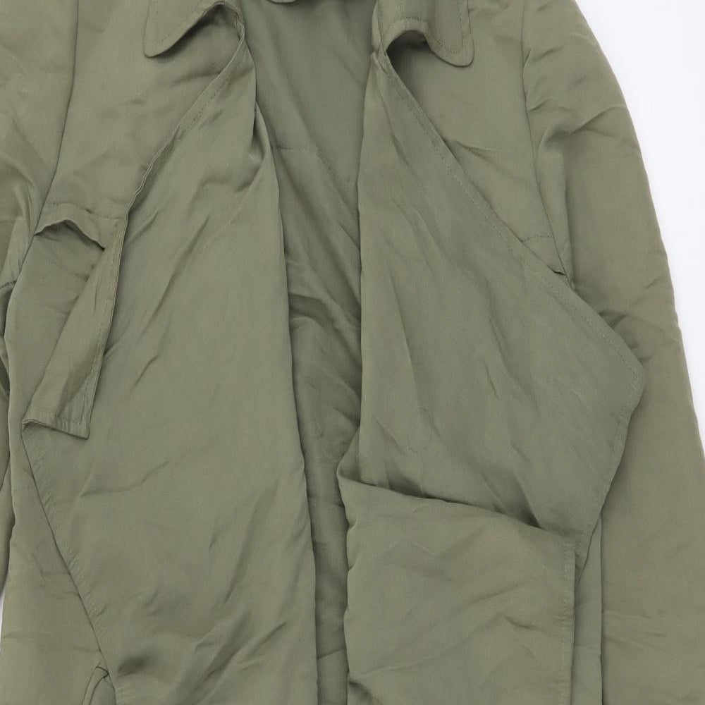 New Look Womens Green Jacket Size 12 Hook & Eye