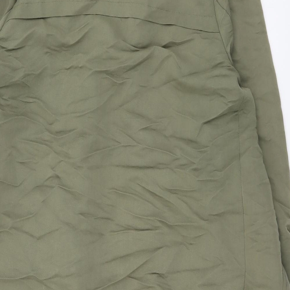 New Look Womens Green Jacket Size 12 Hook & Eye