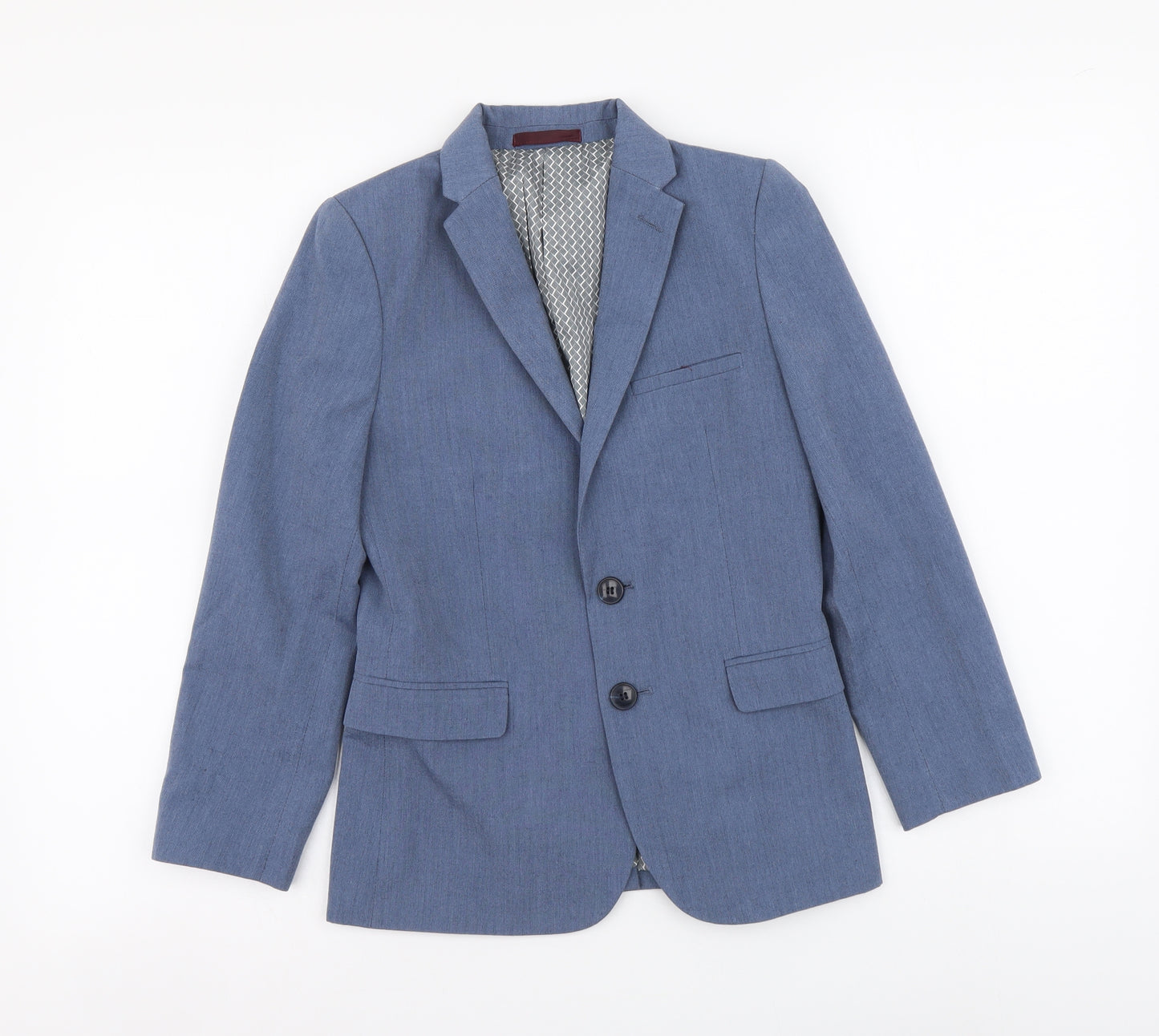 Autograph Boys Blue Jacket Blazer Size 9-10 Years Button - Suit Jacket