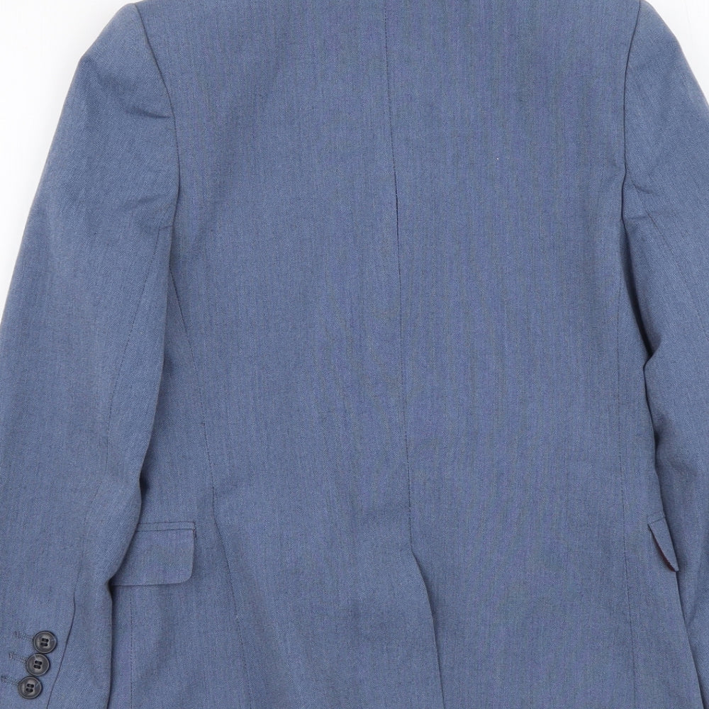 Autograph Boys Blue Jacket Blazer Size 9-10 Years Button - Suit Jacket